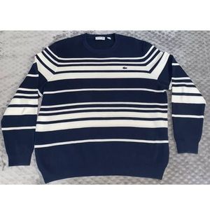 Lacoste FR 7 XXL Sweater Pullover Cotton Mens Blue